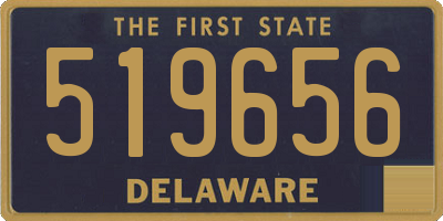 DE license plate 519656