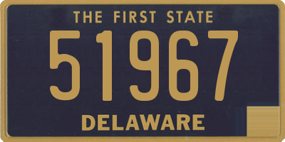 DE license plate 51967