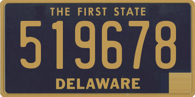 DE license plate 519678