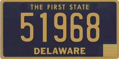 DE license plate 51968