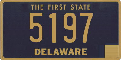 DE license plate 5197