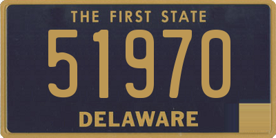 DE license plate 51970