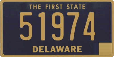 DE license plate 51974