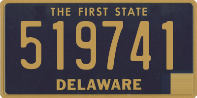 DE license plate 519741