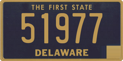 DE license plate 51977