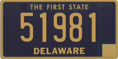 DE license plate 51981