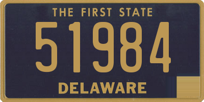 DE license plate 51984