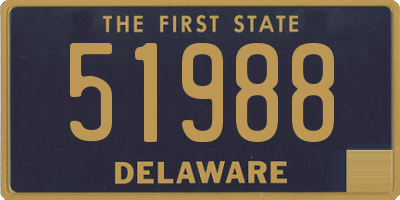 DE license plate 51988