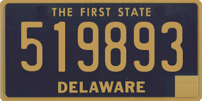 DE license plate 519893