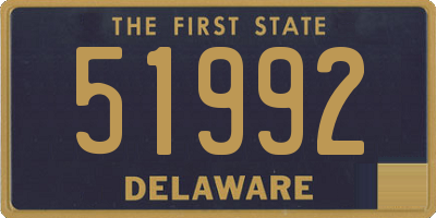 DE license plate 51992