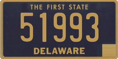 DE license plate 51993