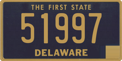 DE license plate 51997