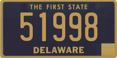 DE license plate 51998