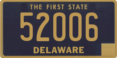 DE license plate 52006