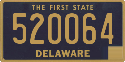 DE license plate 520064