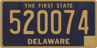 DE license plate 520074