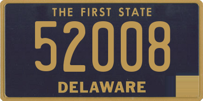 DE license plate 52008