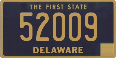 DE license plate 52009