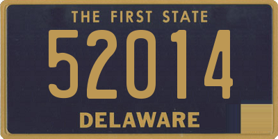 DE license plate 52014