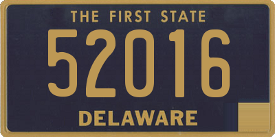 DE license plate 52016