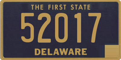 DE license plate 52017