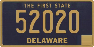 DE license plate 52020