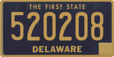 DE license plate 520208
