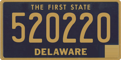 DE license plate 520220