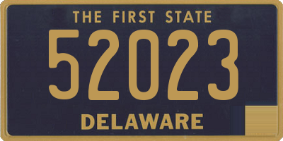 DE license plate 52023