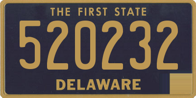 DE license plate 520232