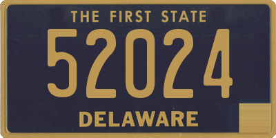 DE license plate 52024