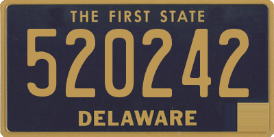 DE license plate 520242