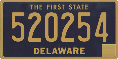 DE license plate 520254
