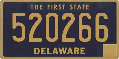 DE license plate 520266