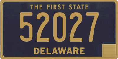 DE license plate 52027