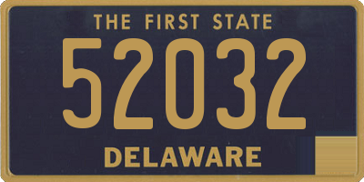 DE license plate 52032