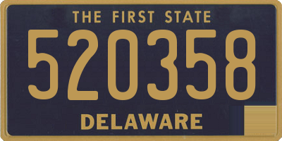DE license plate 520358