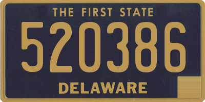 DE license plate 520386