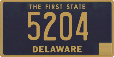 DE license plate 5204