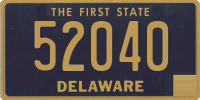 DE license plate 52040