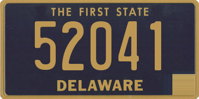 DE license plate 52041
