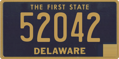 DE license plate 52042