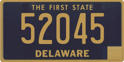 DE license plate 52045