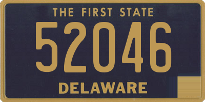 DE license plate 52046