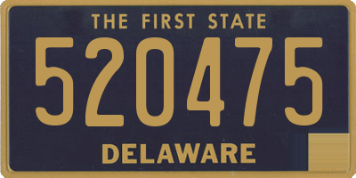 DE license plate 520475