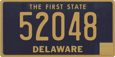 DE license plate 52048