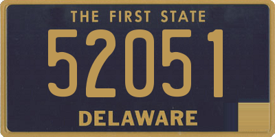 DE license plate 52051