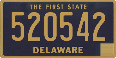 DE license plate 520542