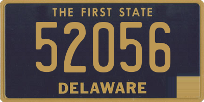 DE license plate 52056