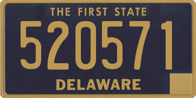 DE license plate 520571